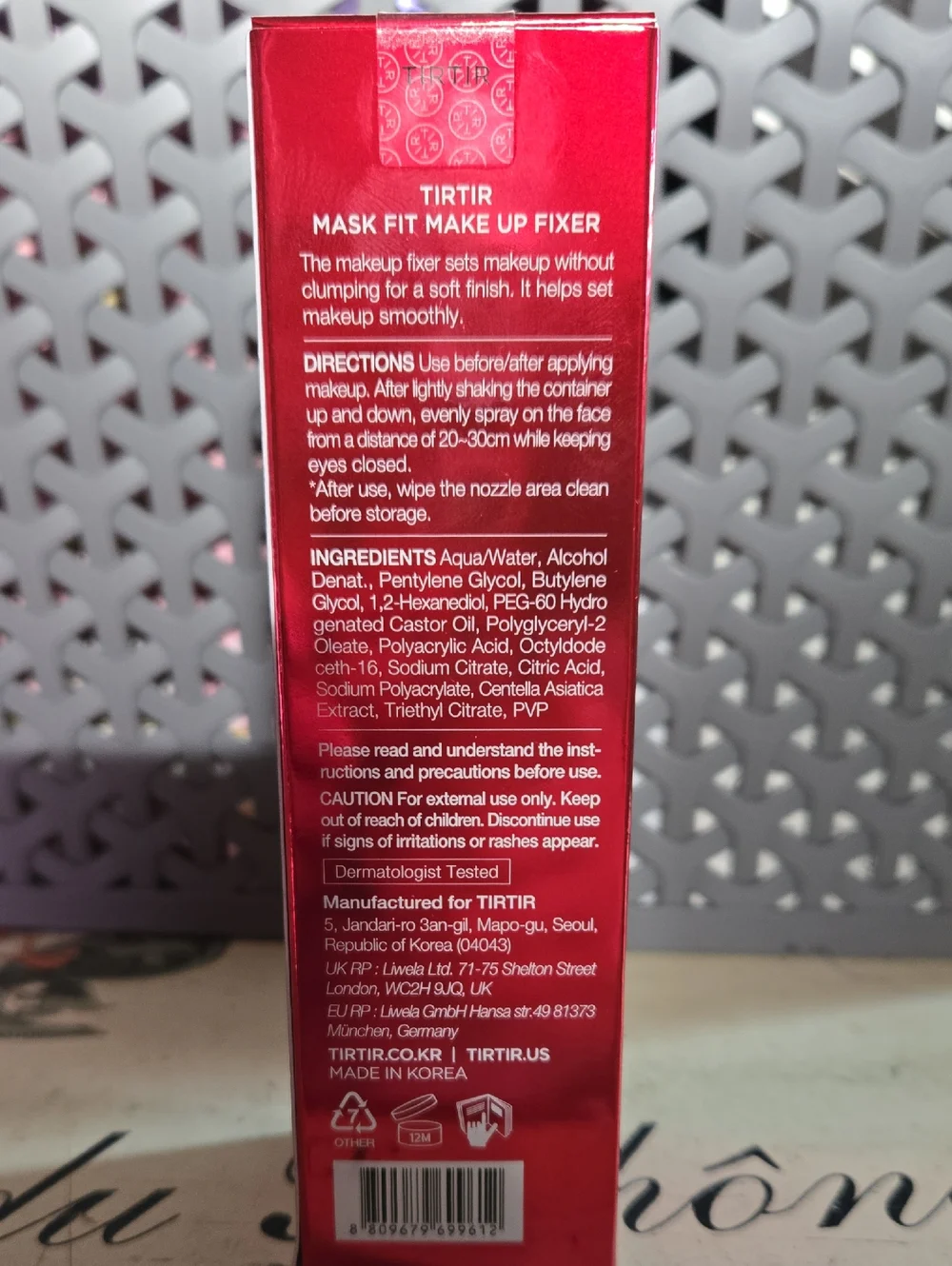 TIRTIR Mask Fit Makeup Fixer